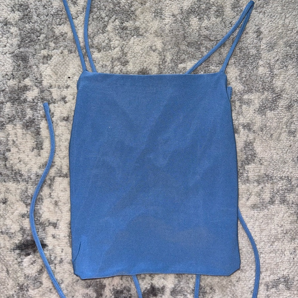 American Threads Backless Tie Top